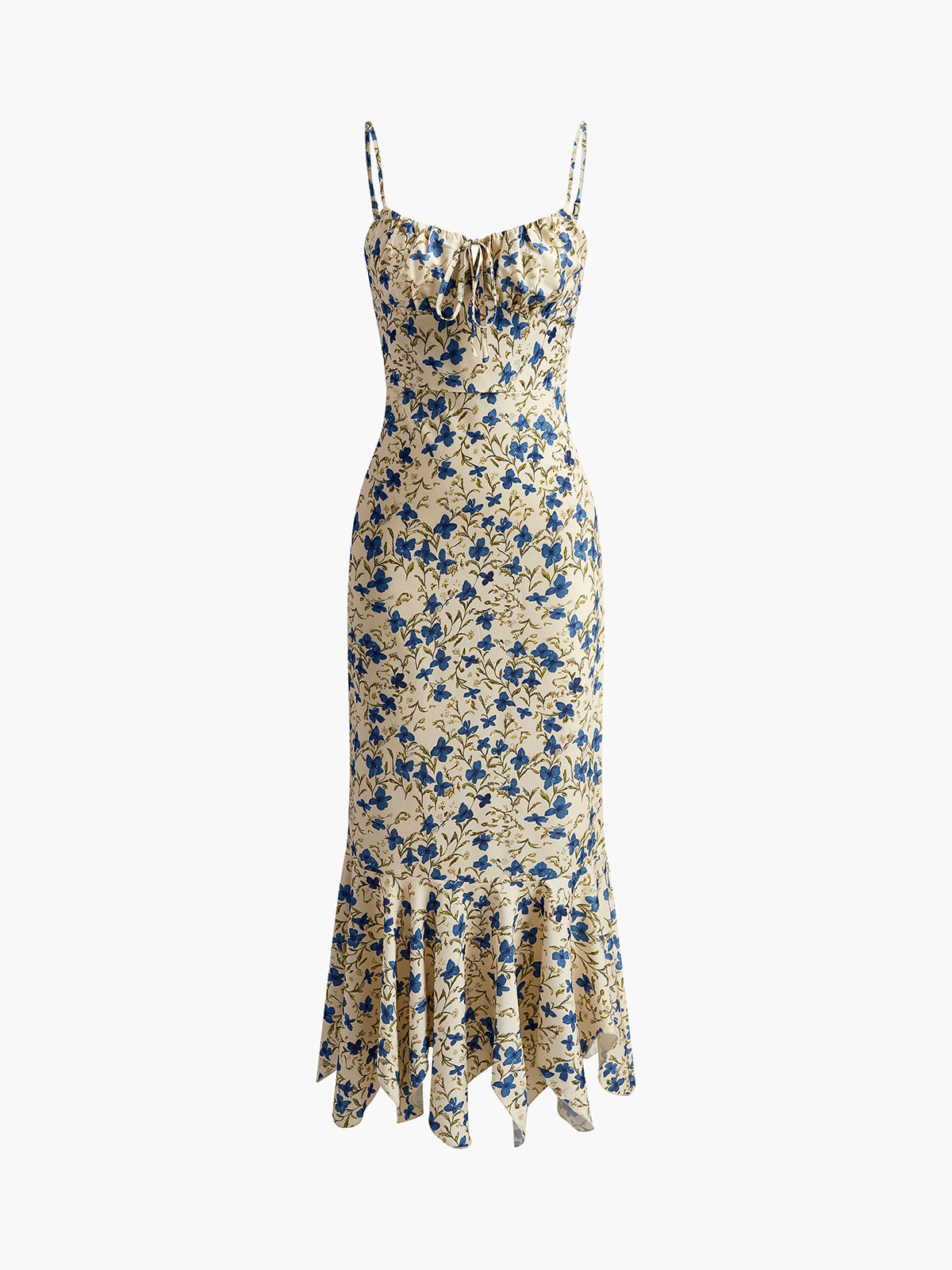 Blue Iris Garden Maxi Dress