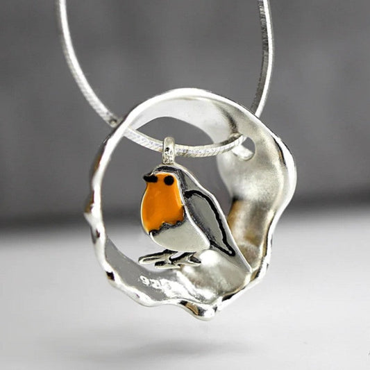 Collana da donna con uccellino