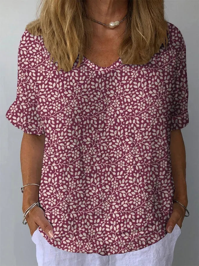 Nina - camicetta con motivo floreale