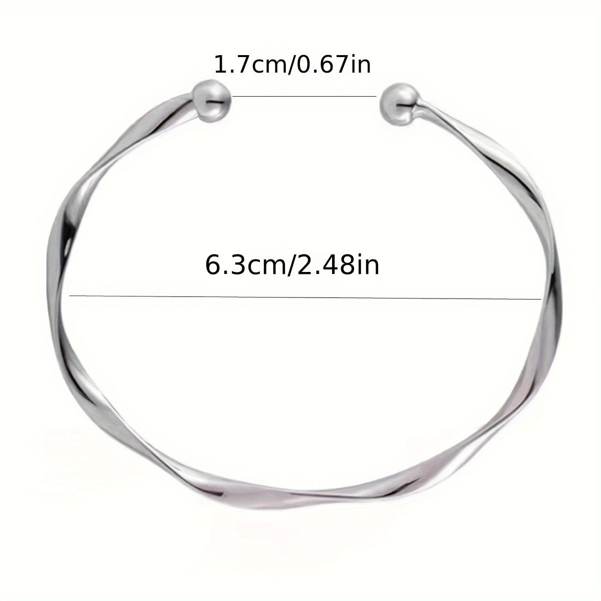 Bracciale da donna aperto regolabile